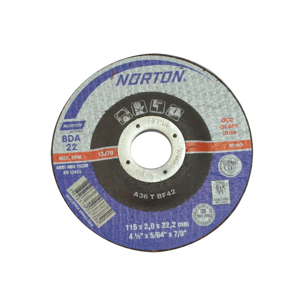 DISCO P/CORTE METAL 12&quot; X 1/8&quot; X 7/8&quot;