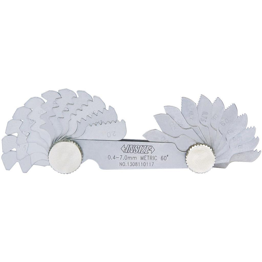 CALIBRADOR DE ROSCAS DE 60° MM/PULG.