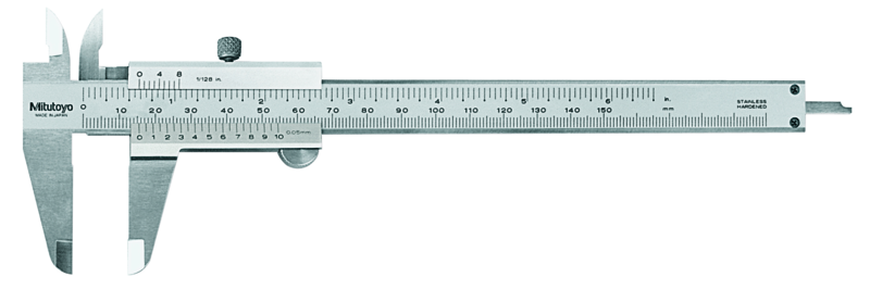 VERNIER PIE DE REY DE 6" EN 1/128"