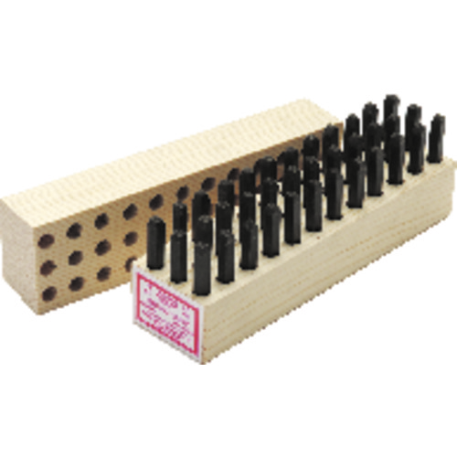 SET DE NUMEROS Y LETRAS 1 - 9 / A - Z 1/2&quot; 36 PZS