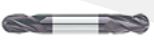 FRESA BOLA TUNGSTENO 1/8&quot; X 1/8&quot; X 2&quot; 2F DOBLE CORTE