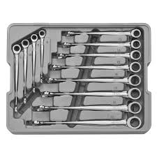 SET DE LLAVES COLA CORONA C/RATCH DE 8.00 - 19.00MM 12 PIEZAS