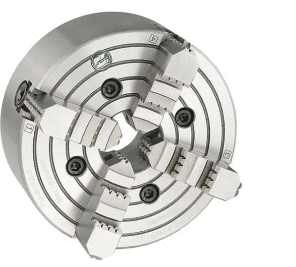 CHUCK INDEPENDIENTE DE 8" 4 MORDAZAS SEMI ACERO