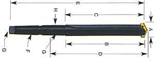 PORTA INSERTO P/TALADRADO 10-3 / 4&quot; - 3-1 / 2 ″
