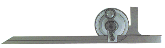TRANSPORTADOR DE BISEL UNIVERSAL CON LUPA 12&quot;