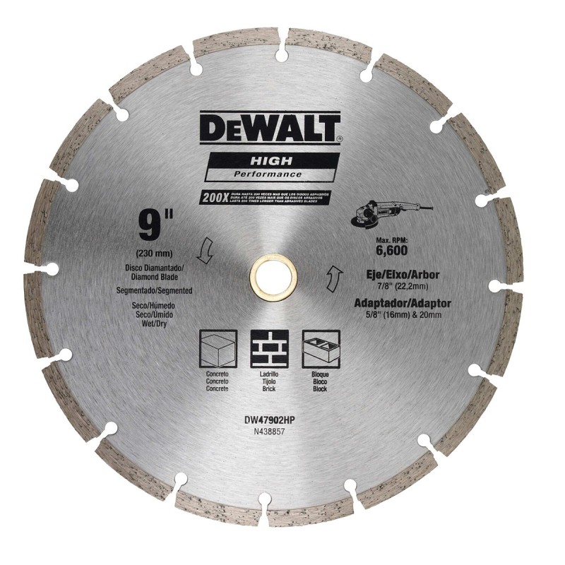 DISCO DE CORTE P/CONCRETO 9&quot; X 1/8&quot; X 7/8&quot;