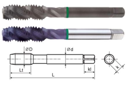 MACHUELO ESPIRAL HSS TICN 3/4&quot; - 16 H3