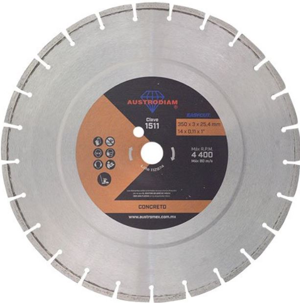 DISCO CORTE P/CONCRETO 14&quot;