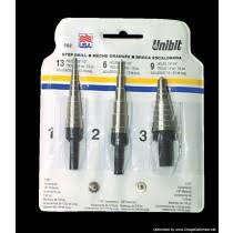 SET DE BROCA ESCALONADA 4.00MM - 30.00MM  3 PIEZAS