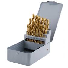 SET DE BROCAS HSS REV. TITANIO 1/16&quot; - 1&quot; 34 PIEZAS