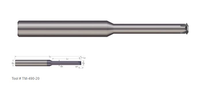FRESA P/ROSCADO REV. AlTiN  0.600&quot; VASTAGO DE 5/8&quot;
