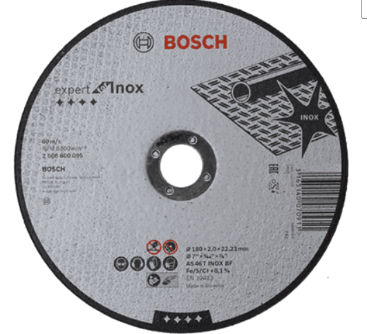 DISCO DE CORTE ACERO INOXIDABLE 7&quot; X 5/64&quot; X 7/8&quot;