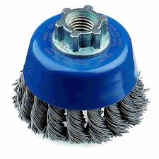 CEPILLO DE ALAMBRE T/COPA ENTORCHADO  2.3/4&quot; X 5/8&quot; INOX