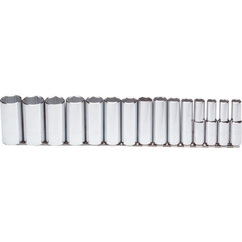 SET DE COPAS 1/4&quot; - 1&quot; RAIZ 3/8&quot; 12 PUNTOS 13 PIEZAS