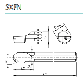 PORTA INSERTO P/ROSCADO INTERNO S20P SXFN R 16